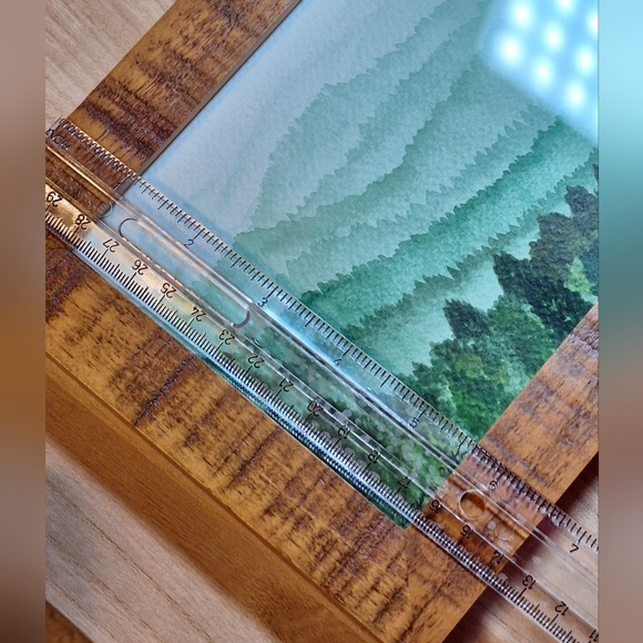 "Rustic Pine" Hand-painted Watercolor Painting - Picture 13 of 16